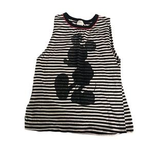 Striped Mickey Mouse Tank Top